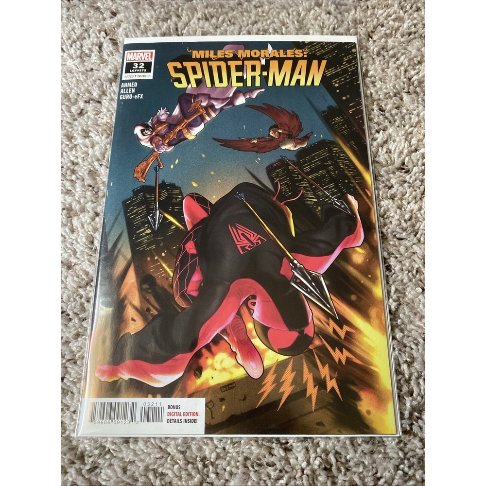 MILES MORALES:‎ SPIDER-MAN #32 - TAURIN CLARKE MAIN COVER - (MARVEL 2021) NM